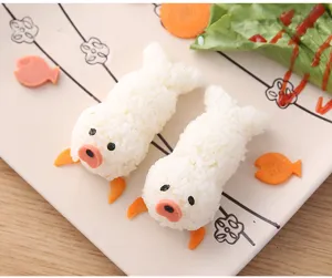 Seal rice ball mold detail view showing cute bento food shaping design for kitchen baking tools.