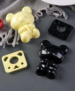 Süßes Cartoon Bär Reisform Bento Werkzeug Set für DIY Kinder Essen Küche Zubehör.