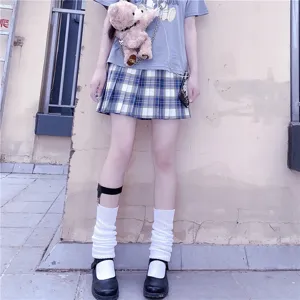 Japanse Lolita schattige gebreide witte beenwarmers sokken, perfect voor herfst en winter.