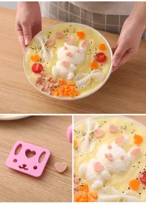 DIY Rabbit Rice Ball Mold Cute Bento Curry Food Maker Kitchen Baking Tool Accessories