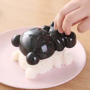Stampo per polpette di riso orso nero per sushi fai da te e cucina, ideale genitore-figlio.