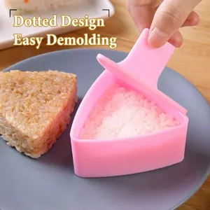 Stampo per polpette di riso triangolare grande bento giapponese sushi alghe pressa cucina