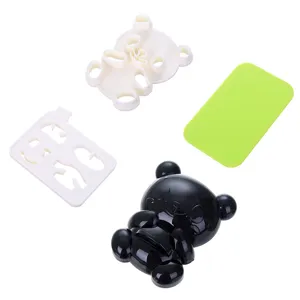 Set di stampi per polpette di riso panda per bento fai da te, sushi maker e strumenti da cucina.