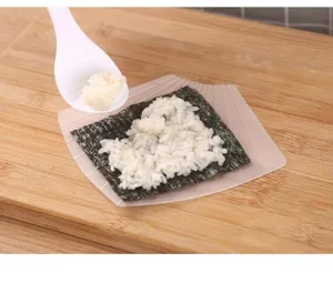 Molde para sushi DIY fabricante de bolas de arroz herramienta de cocina transparente