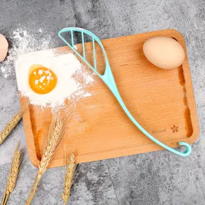 Manueller Kaffeerührer Eierschneebesen Kunststoff Küche Backwerkzeug zum Mischen von Saft