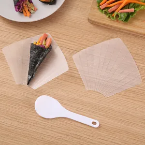 Set de molde de sushi DIY, temaki maker de plástico con cuchara de arroz, cocina.