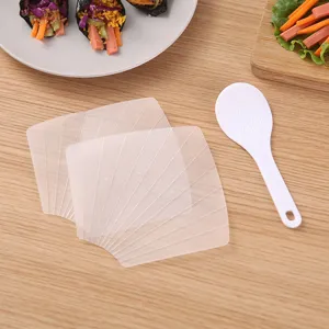 Set de moldes de sushi de plástico DIY creador de bolas de arroz con espátula