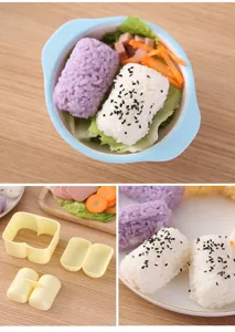 DIY sushi rice mold set, two-joint cylindrical kimbap maker, cute kitchen baking tool.