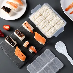 Japanisches 10-Fächer Sushi Reisform Set für die einfache Zubereitung von Reisbällchen.