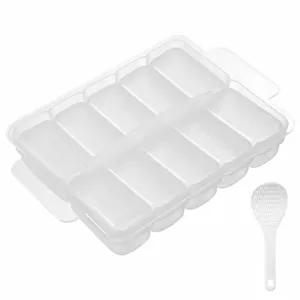 10-Fach Kunststoff Sushi Form Reisbälle Maker DIY Küchen Kochwerkzeug Set für Sushi