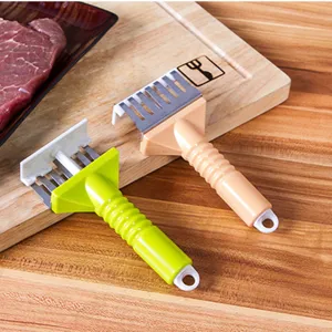 Haushalt Fleischklopfer aus Edelstahl mit ergonomischem Griff für Steaks und Fleisch.