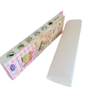 Molde de rollo de sushi de cocina DIY de plastico makisu para deliciosos rollos de arroz nori.
