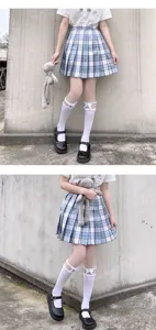 Cute Lolita white lace bow mid-calf socks, sweet Japanese JK style thin velvet socks for girls.