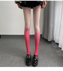Gradient tights women gradient pantyhose cute sweet JK style soft velvet hosiery new