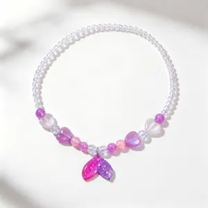 Kids gradient mermaid tail beaded necklace cute princess style lovely jewelry gift item
