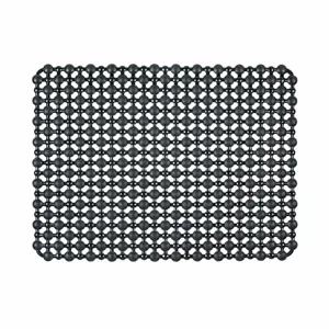 Black PVC sink mat kitchen dish drying mat anti-slip draining mesh mat main view
