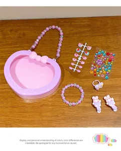 Kids hair clips and accessories set featuring cute handbag and bracelet for girls gift