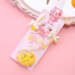 Kids ocean style jewelry set featuring glitter shell pendant, pearl necklace and cute earrings.