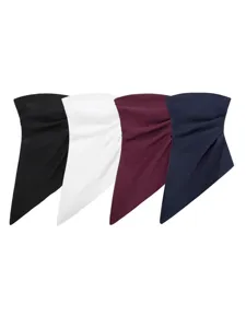 Women casual asymmetric draped strapless tube top set of four classic colors for spring style.