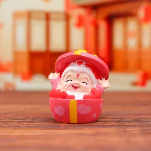 Süßer Glücksbringer Opa Figur Geschenk für Büro Tisch Auto Deko Glücksbringer Ornament
