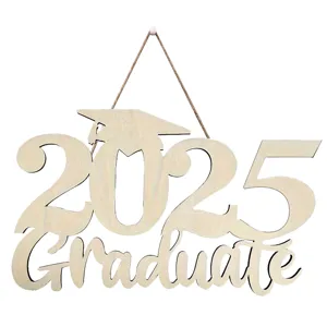 2025 Graduate wooden hanging sign party decoration graduation photo prop gift wood plaque