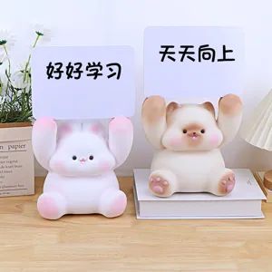 Cute cartoon animal coin bank with message board, shatterproof money box for kids boys girls