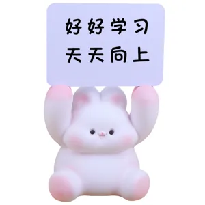 Cute rabbit piggy bank with message board, large coin bank for kids boys and girls gift.