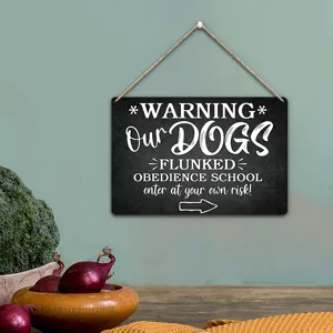 American wooden warning hanging sign funny doorplate bar shop wall decor for home daily use