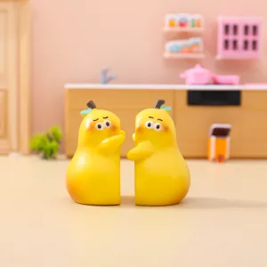 Niedliche gelbe Birnen Figur Tisch Ornament kreative Harz Geschenk Deko Spielzeug