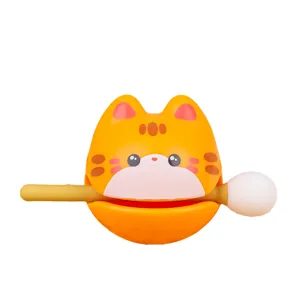 Süßer Cartoon Katze Desktop Aufbewahrung Stifthalter Handyhalter orange Harz Handwerk