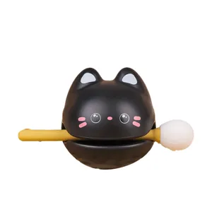 Schwarze Katze Schreibtisch Organizer Stiftehalter Telefonständer niedliche Cartoon Dekoration