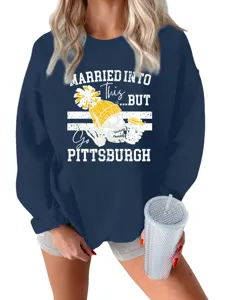 Women graphic sweatshirt casual crewneck long sleeve skull print pullover top comfortable wear