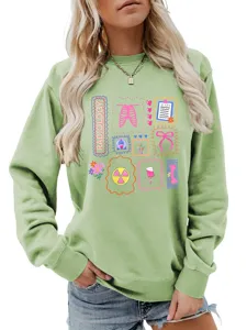 Women radiology long sleeve sweatshirt cute medical tech aesthetic graphic pullover top