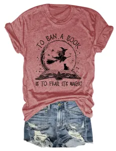 Women casual crew neck short sleeve t-shirt with graphic print, comfortable daily wear.