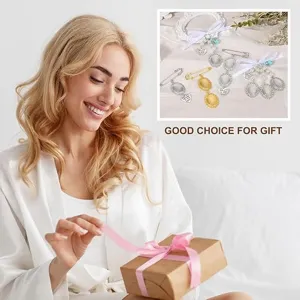 DIY Wedding Bouquet Photo Charm Brooch Pin Memory Frame Bridal Shower Gift Accessory 1Pcs