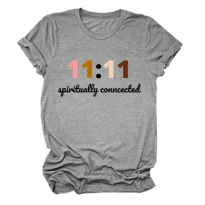 Casual dames T-shirt met korte mouwen en ronde hals, voorzien van een stijlvolle print.