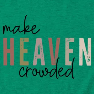 Women casual green short sleeve t shirt make heaven crowded graphic tee fashion top detail