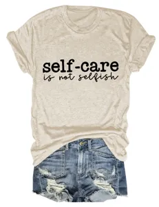 Casual dames T-shirt met korte mouwen, klassieke ronde hals en mooie inspirerende tekst.
