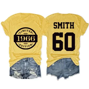 Γυναικείο casual t-shirt με στρογγυλή λαιμόκοψη vintage 1966 περιορισμένη έκδοση