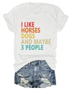 Dames Casual Korte Mouw T-Shirt Grappige Letter Print Zomer Ronde Hals Basis Top