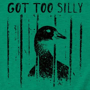 Women green short sleeve t-shirt casual graphic tee with cute silly duck print design