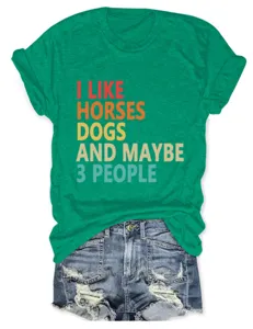 Casual groen T-shirt met korte mouwen en grappige slogan print voor dames dagelijks.