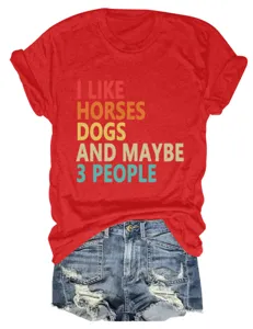 Casual rood dames T-shirt met een grappige slogan print, comfortabele zomertop.