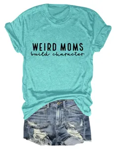 T-shirt femme décontracté à manches courtes et col rond avec slogan amusant assorti au short.