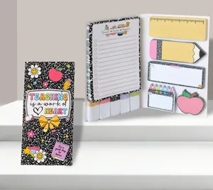 Leraar waardering sticky notes set schattige memo blokken creatieve kantoorartikelen.