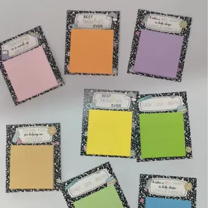 Bloc-notes adhésifs enseignant mignon papeterie esthétique pour école et bureau