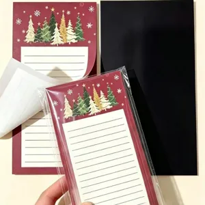 Kreativer Magnetischer Notizblock Ins Stil Notizblock Weihnachtsbaum Abreißbarer Nachrichtenblock Für Büro Schule Zuhause Kühlschrank