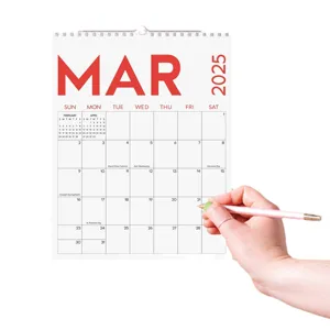 2025 monthly hanging calendar minimalist English planner office memo stationery gift supply