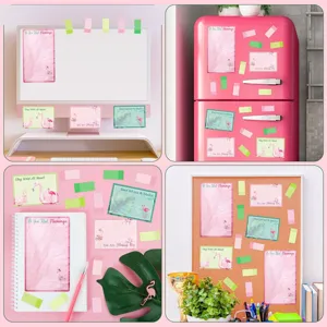 Bloc-notes adhésif Flamingo Mignon Papeterie Décorative pour Bureau et Journal
