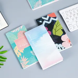Cute aesthetic sticky notes and memo pads with vibrant floral patterns and inspiring quotes.